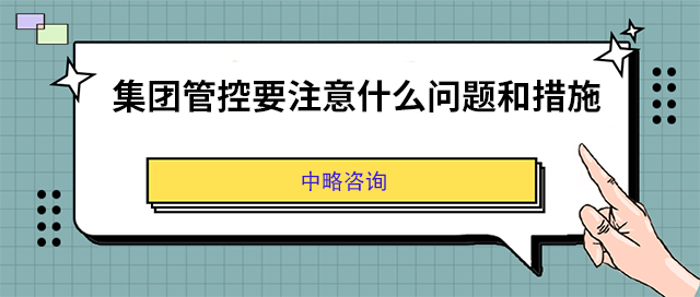 集團(tuán)管控要注意什么問題和措施